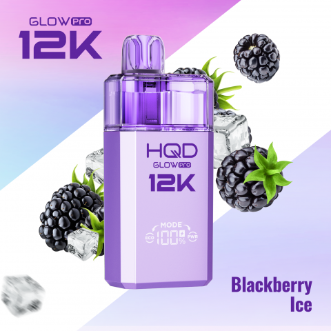 HQD Glow Pro 12K Prefilled Pod Kit | Blackberry Ice